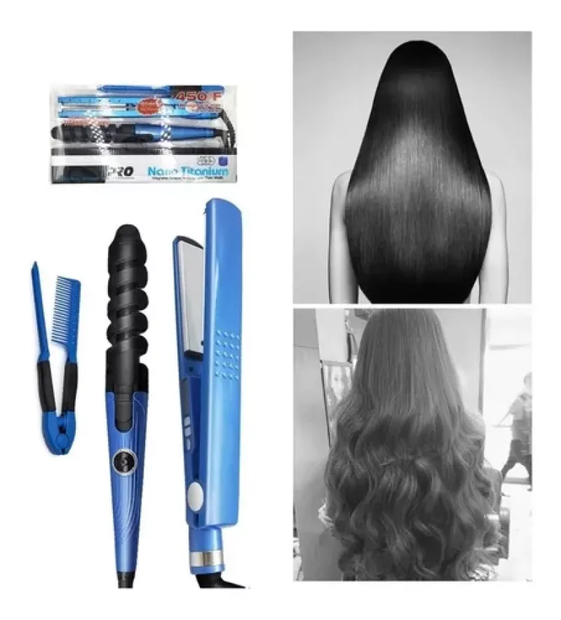 Comprar Combo Nano Titanium 3 En 1 Plancha Pein en Electroshopy - Ángulo 2